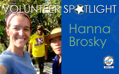 Spotlight on Hanna Brosky:  WASH Graduate Student and WEFTA Volunteer